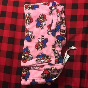 Pink Mario pajama pants